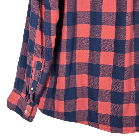 Vineyard Vines Whale Shirt Mens Large Classic Fit Flannel Plaid Preppy Utility - Picture 10 of 12